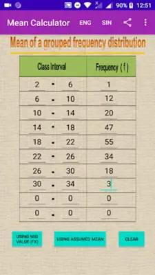 Mean Calculator android App screenshot 6